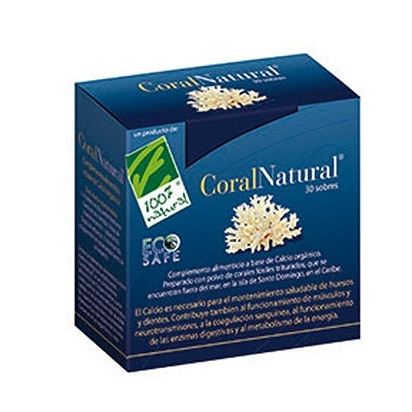 100% Natural Coral Natural Suplemento Alimentar 30 Saquetas
